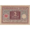 اسکناس 2 مارک 1920 جمهوری وایمار - تک - VF - آلمان