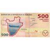 اسکناس 500 فرانک 2015 جمهوری - تک - UNC63 - بوروندی