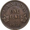 سکه 1 سنت 1936 جرج پنجم - EF45 - کانادا سکه 1 سنت 1936 جرج پنجم - EF45 - کانادا