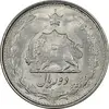 سکه 2 ریال 1323/2 - سورشارژ تاریخ نوع یک - MS62 - محمد رضا شاه
