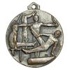 مدال آویز ورزشی برنز ژیمناستیک آقایان یادبود سال کوروش 1350 - نقره ای - EF - محمد رضا شاه