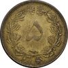 سکه 5 دینار 1316 برنز - 6 بزرگ - VF30 - رضا شاه