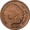 سکه 1 سنت 1901 سرخپوستی - VF35 - آمریکا