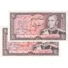 اسکناس 20 ریال (انصاری - مهران) ریال باز - جفت - AU58 - محمد رضا شاه