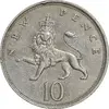 سکه 10 نیو پنس 1968 الیزابت دوم - AU50 - انگلستان
