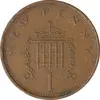 سکه 1 نیو پنی 1973 الیزابت دوم - EF45 - انگلستان