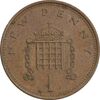 سکه 1 نیو پنی 1973 الیزابت دوم - EF45 - انگلستان