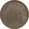 سکه 1 نیو پنی 1974 الیزابت دوم - EF45 - انگلستان