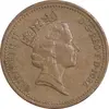 سکه 1 پنی 1986 الیزابت دوم - EF45 - انگلستان