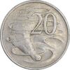 سکه 20 سنت 1973 الیزابت دوم - EF40 - استرالیا