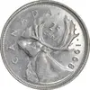 سکه 25 سنت 1968 الیزابت دوم - AU58 - کانادا