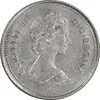 سکه 25 سنت 1984 الیزابت دوم - AU55 - کانادا