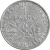 سکه 1 فرانک 1960 جمهوری پنجم - EF45 - فرانسه
