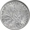 سکه 1 فرانک 1968 جمهوری پنجم - MS61 - فرانسه
