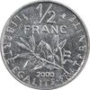 سکه 1/2 فرانک 2000 جمهوری کنونی - AU55 - فرانسه