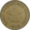 سکه 10 فینیگ 1949J جمهوری فدرال - EF40 - آلمان