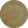 سکه 10 فینیگ 1949D جمهوری فدرال - EF40 - آلمان