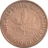 سکه 10 فینیگ 1950G جمهوری فدرال - EF45 - آلمان