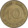سکه 10 فینیگ 1950F جمهوری فدرال - EF45 - آلمان