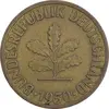 سکه 10 فینیگ 1950F جمهوری فدرال - EF45 - آلمان