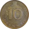 سکه 10 فینیگ 1971J جمهوری فدرال - AU55 - آلمان
