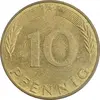 سکه 10 فینیگ 1971G جمهوری فدرال - AU58 - آلمان