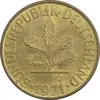 سکه 10 فینیگ 1971G جمهوری فدرال - AU58 - آلمان