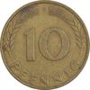 سکه 10 فینیگ 1972F جمهوری فدرال - EF45 - آلمان