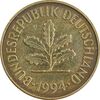 سکه 5 فینیگ 1994F جمهوری فدرال - EF45 - آلمان