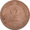 سکه 2 فینیگ 1984G جمهوری فدرال - EF45 - آلمان
