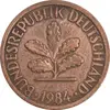 سکه 1 فینیگ 1984F جمهوری فدرال - EF45 - آلمان