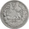 سکه 2000 دینار 1323 تصویری - VF35 - مظفرالدین شاه