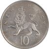 سکه 10 نیو پنس 1975 الیزابت دوم - AU58 - انگلستان