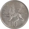 سکه 10 نیو پنس 1975 الیزابت دوم - AU58 - انگلستان