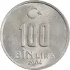 سکه 100000 لیر 2004 جمهوری - MS61 - ترکیه