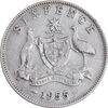 سکه 6 پنس 1955 الیزابت دوم - EF40 - انگلستان سکه 6 پنس 1955 الیزابت دوم - EF40 - انگلستان