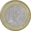 سکه 1 یورو 2002 جمهوری فدرال - EF45 - آلمان