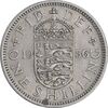 سکه 1 شیلینگ 1956 الیزابت دوم - سپر انگلیس - AU50 - انگلستان