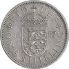 سکه 1 شیلینگ 1957 الیزابت دوم - سپر انگلیس - AU50 - انگلستان