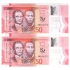 اسکناس 50 دلار 2022 الیزابت دوم - جفت - UNC65 - جامائیکا