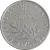 سکه 1 فرانک 1976 جمهوری پنجم - EF45 - فرانسه