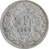 سکه 1/2 فرانک 1945 دولت فدرال - EF40 - سوئیس