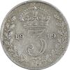 سکه 3 پنس 1919 جرج پنجم - EF45 - انگلستان
