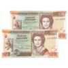 اسکناس 20 دلار 2020 الیزابت دوم - جفت - UNC63 - بلیز