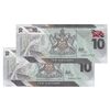 اسکناس 10 دلار 2020 جمهوری - جفت - UNC65 - ترینیداد و توباگو