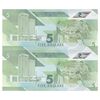 اسکناس 5 دلار 2020 جمهوری - جفت - UNC65 - ترینیداد و توباگو