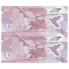 اسکناس 20 دلار 2020 جمهوری - جفت - UNC65 - ترینیداد و توباگو
