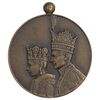 مدال برنز آویزی تاجگذاری 1346 - روز - بدون روبان - AU - محمد رضا شاه