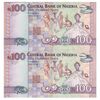 اسکناس 100 نایرا 2024 جمهوری فدرال - صدمین سال موجودیت نیجریه - جفت - UNC63 - نیجریه