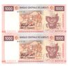 اسکناس 1000 فرانک 2005 (2021) جمهوری - AOA - جفت - UNC65 - جیبوتی